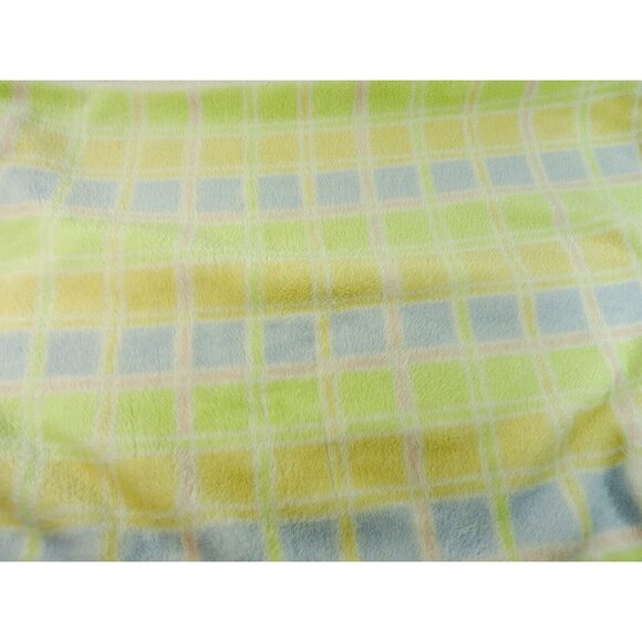 Carter's Plush Baby Blanket Pastel Colors Unisex Yellow Green Pink Blue 28x40 - Picture 3 of 7